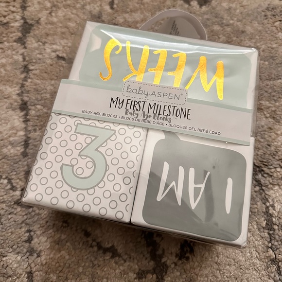 Baby milestone cubes ✨🩵🤍 - Picture 1 of 3